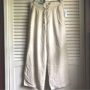 Linen Wide Leg Pants | Old Navy
